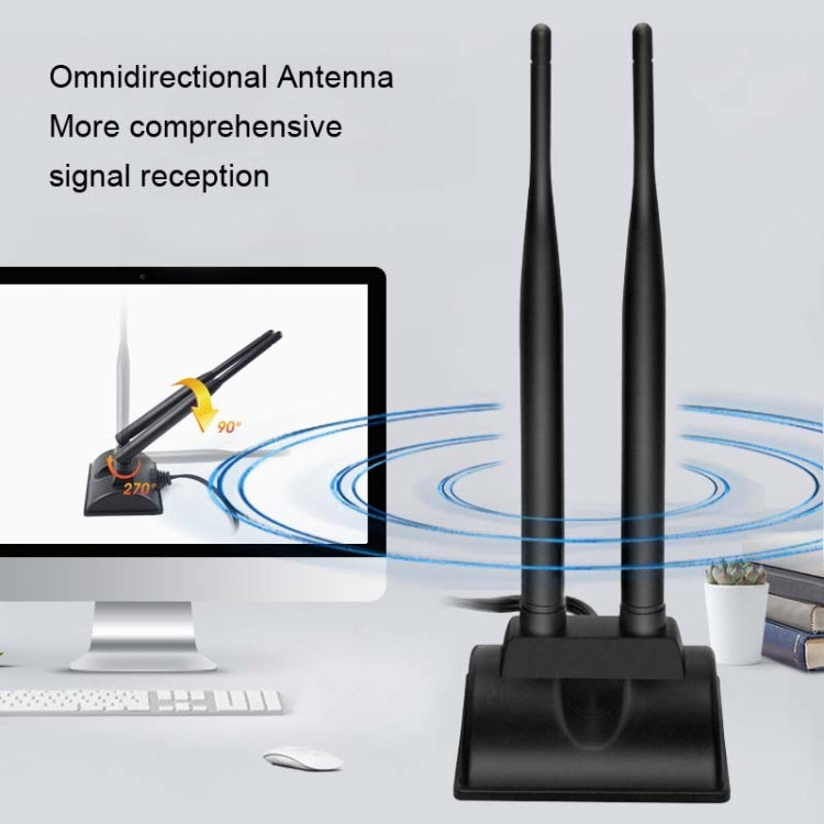2.4GHz 5GHz 6DBI Succión magnética WiFi Antena PCI-E Tarjeta de red WiFi, 6DBI