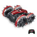 2.4G Truco anfibio Control remoto Coche de doble cara Conducción rodante Niños Juguetes eléctricos, Red, Green