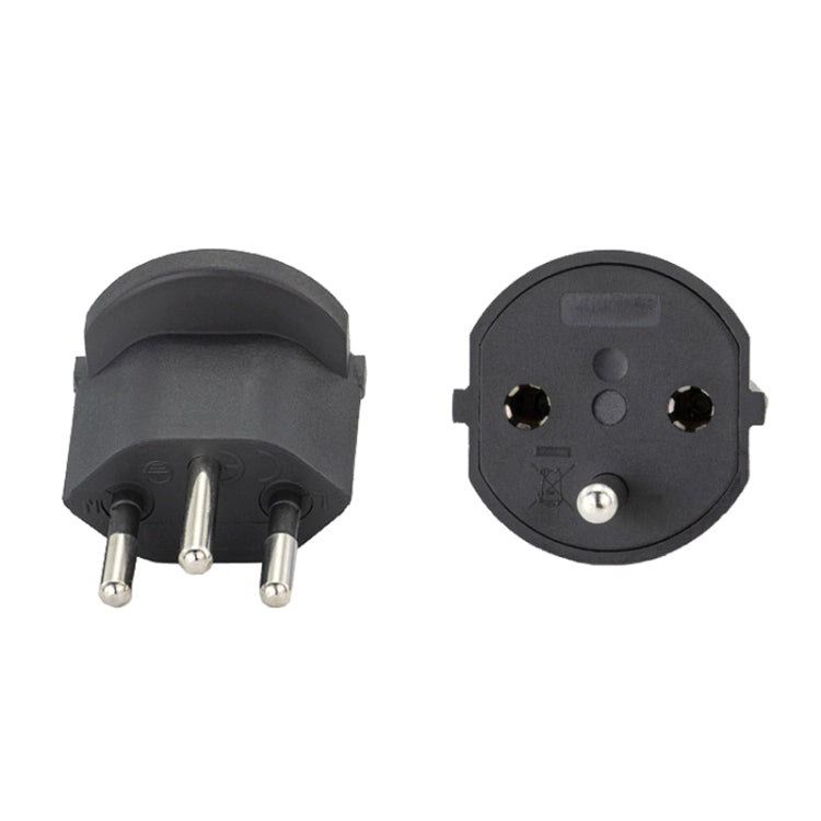 Enchufe convertible de UE a Suiza con adaptador de viaje de cable a tierra, With Shell