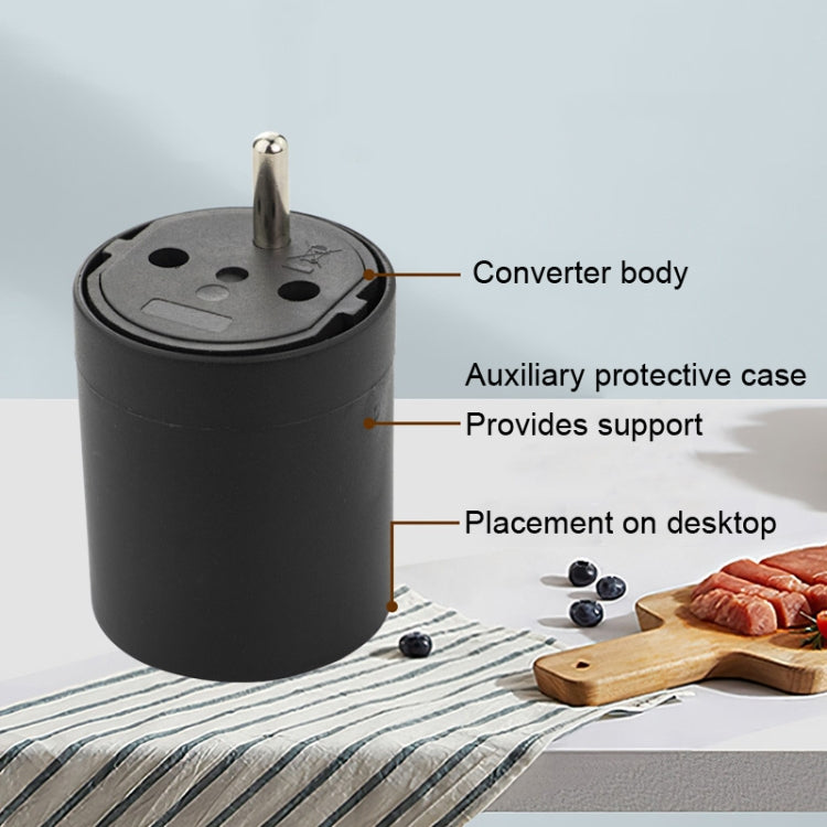 Enchufe convertible de UE a Suiza con adaptador de viaje de cable a tierra, With Shell
