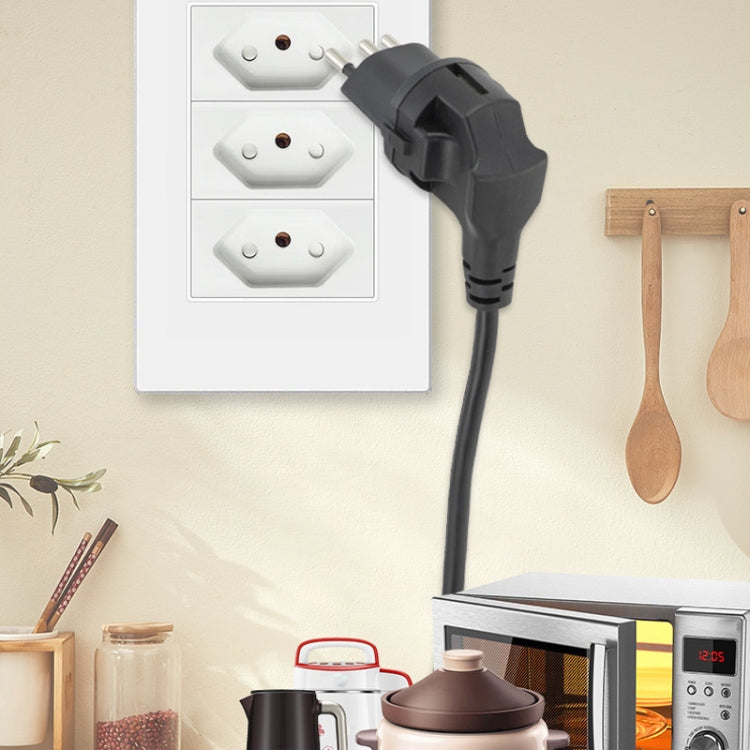 Enchufe convertible de UE a Suiza con adaptador de viaje de cable a tierra, With Shell