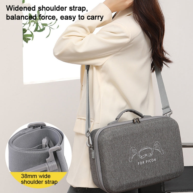 Para PICO 4 VR bolsa de almacenamiento integrada bolsa de mensajero caja protectora de carcasa dura, For PICO 4 Hard Shell  Bag
