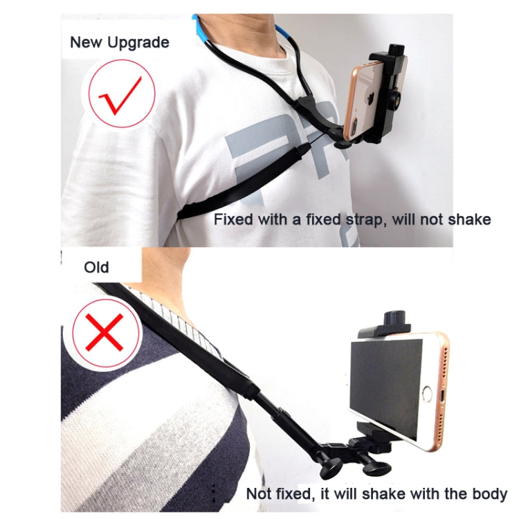 Soporte para cuello de cámara TUYU, soporte para correa de pecho para teléfono móvil para grabación de vídeo/POV, Standard (Black), Standard (Blue), With Phone Clip (Black), With Phone Clip (Blue), Vertical Shooting (Black), Vertical Shooting (Blue)   ...
