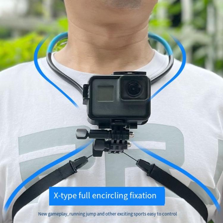 Soporte para cuello de cámara TUYU, soporte para correa de pecho para teléfono móvil para grabación de vídeo/POV, Standard (Black), Standard (Blue), With Phone Clip (Black), With Phone Clip (Blue), Vertical Shooting (Black), Vertical Shooting (Blue)   ...
