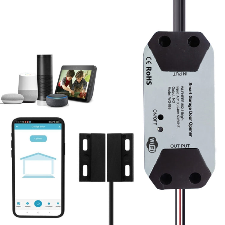 Controlador de puerta de garaje inteligente WIFI con Control remoto por aplicación Tuya, EU Plug, US Plug, UK Plug, AU Plug