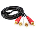 Cable de audio doble Lotus RCA Cable de audio para amplificador de potencia dos a dos, 1.5m, 3m, 5m