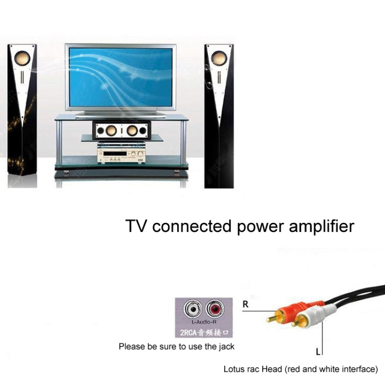 Cable de audio doble Lotus RCA Cable de audio para amplificador de potencia dos a dos, 1.5m, 3m, 5m