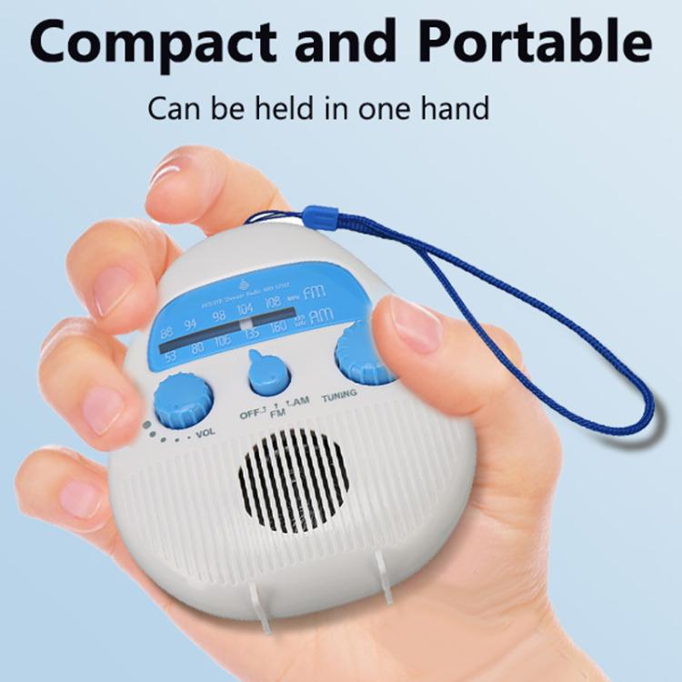 Radio FM portátil e impermeable con cuerda para colgar, ideal para el baño., SY-900