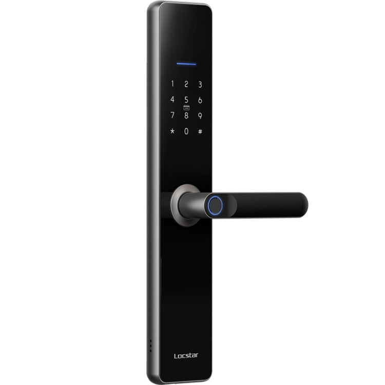 LOCSTAR-cerradura con huella dactilar Wifi, cerradura con contraseña para puerta de seguridad del hogar, compatible con desbloqueo remoto por aplicación, A61 (Space Gray), A61 (Rose Gold)