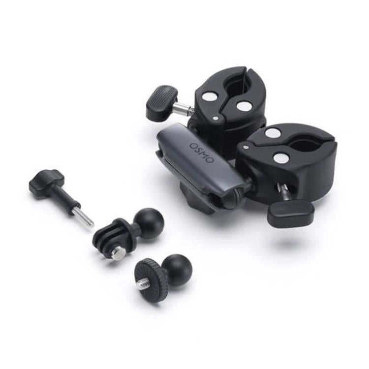 Clip de sujeción original de doble cabezal para DJI Osmo 360 / Action 3 / Action 4 / Action 5 Pro, Fastening Clip