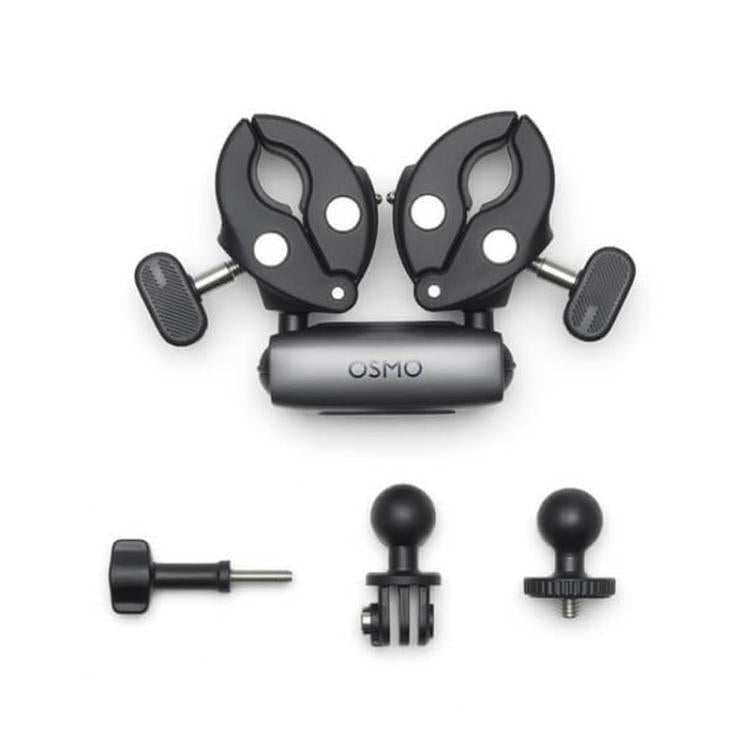 Clip de sujeción original de doble cabezal para DJI Osmo 360 / Action 3 / Action 4 / Action 5 Pro, Fastening Clip