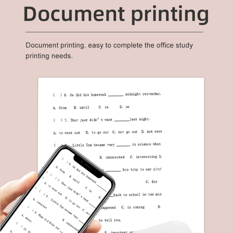 Impresora de tareas para estudiantes X6 200DPI Impresora de bolsillo sin tinta Bluetooth, Pink Printer Paper x1, White Printing Paper x1, Pink Printing Paper x5, White Printing Paper x5, Pink Sicker x5, White Sticker x5, Pink 5 Printer Paper+5 Stickers...