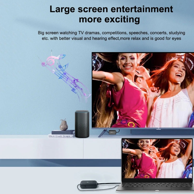 Dispositivo inalámbrico para compartir pantalla de conferencia de oficina con proyector de pantalla HD de 30 m