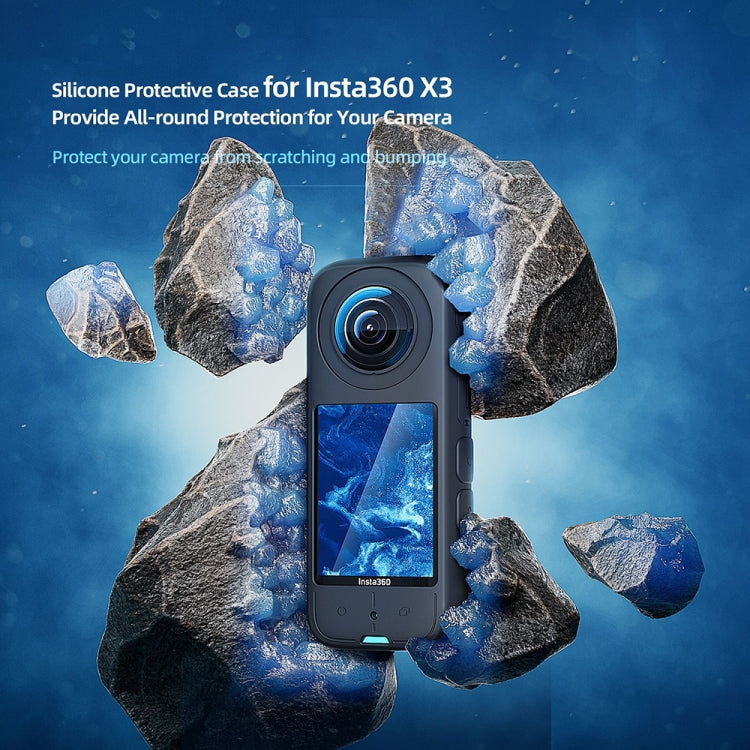 Para Insta360 X3 aMagisn Body Funda protectora de silicona, Body+Lens Case (Black), Body+Lens Case (Blue), Body Case (black), Body Case (Blue), Lens Case (Black), Lens Case (Blue)