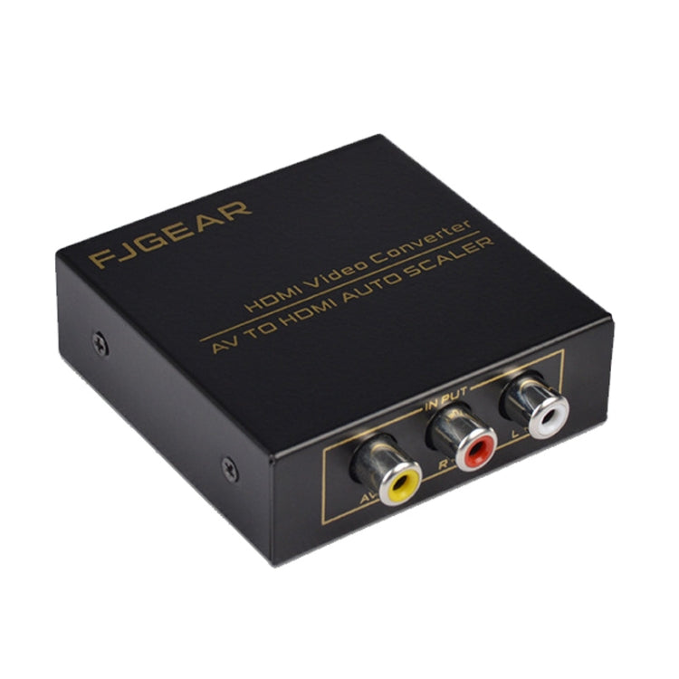 FJGEAR FJ-AH1308 Convertidor AV a HDMI con escalado automático, FJ-AH1308