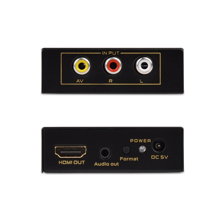 FJGEAR FJ-AH1308 Convertidor AV a HDMI con escalado automático, FJ-AH1308