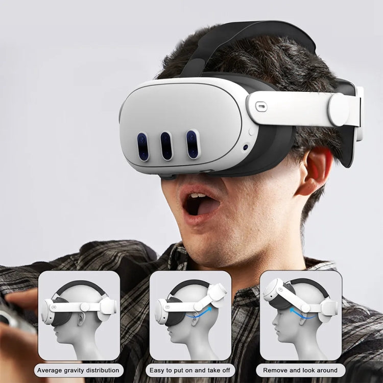 Correa ajustable para cabeza de auriculares Elite, para Oculus/Meta Quest 3 VR, Elite Headset White, Elite Headset Black