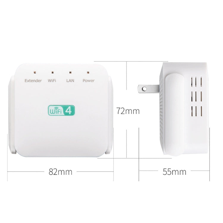 Amplificador Wi-Fi 2.4G 300M Repetidor WiFi de largo alcance Amplificador de señal inalámbrico, US Plug White, EU Plug White, UK Plug White, US Plug Black, EU Plug Black, UK Plug Black