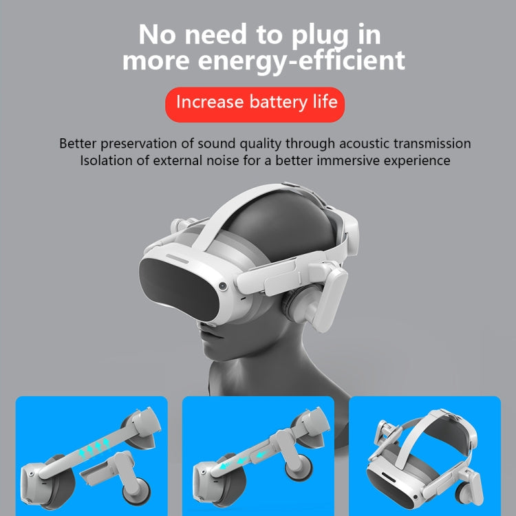 Para auriculares PICO 4 / PICO 4 PRO, orejeras de Audio, accesorios VR antiinterferencias, P2