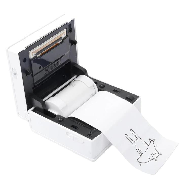 Para Phomemo M02 / M02S / M02 Pro 3 rollos/paquete 53mm 10 años protección de los ojos papel térmico adhesivo Beige, Eyes Protection Beige Sticker