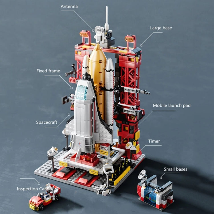 LELE BROTHER 1089 gránulos niños ensamblando juguetes educativos modelo de nave espacial bloques de construcción, 1089 Spaceship