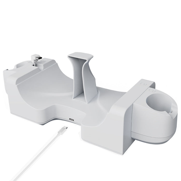 Base de carga para casco Oculus Quest 3 VR, estante de carga rápida montado en la pared con indicador LED