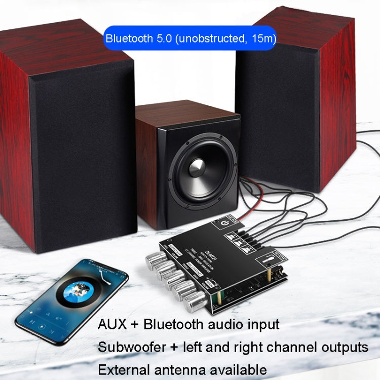 Módulo amplificador digital Bluetooth ZK-MT21 50W x 2+100W 2.1 canales, ZK-MT21