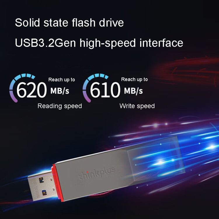 Unidad flash móvil de metal Lenovo Thinkplus TU180 Pro USB3.2, TU180 Pro 1000G