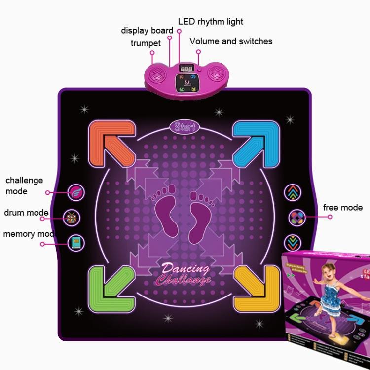 Alfombrilla de baile electrónica Bluetooth para niños, almohadilla de baile musical, Basic Without Microphone, Basic with Microphone, Lighting Type Without Microphone, Lighting Type