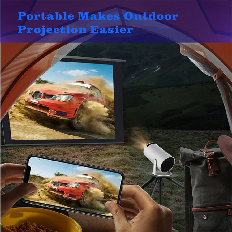 Proyector inteligente HY300 Sistema Android 11.0 Proyector portátil de 120 lúmenes, US Plug, UK Plug, AU Plug, EU Plug