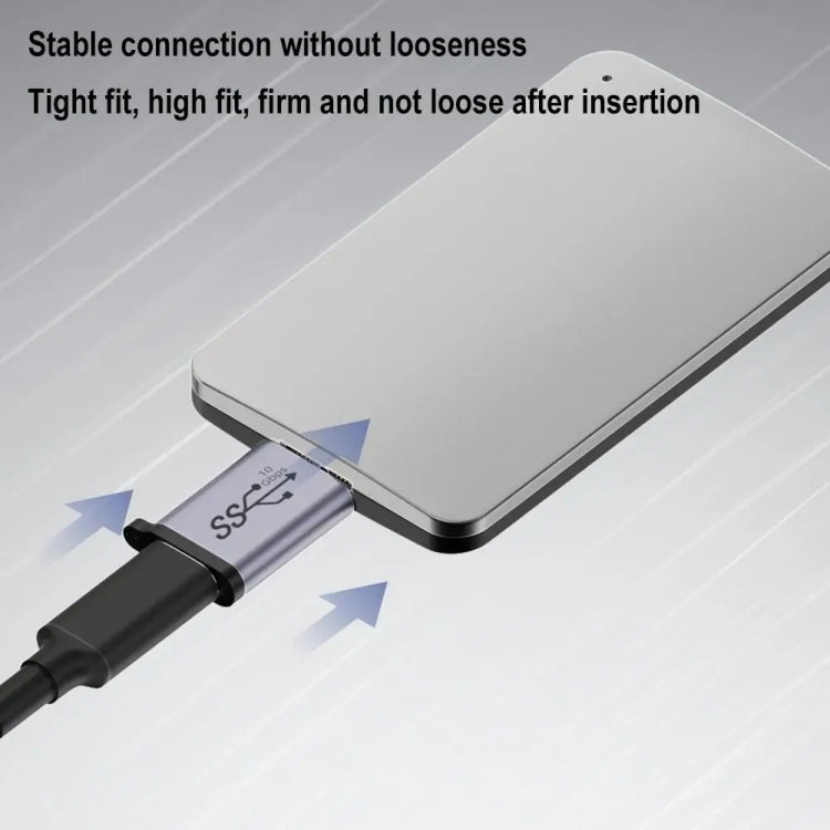 Adaptador macho Micro B, convertidor de interfaz de caja HDD con enlace USB, USB Female Transfer, Type-C Female Transfer, USB Male Transfer, Type-C Male Transfer