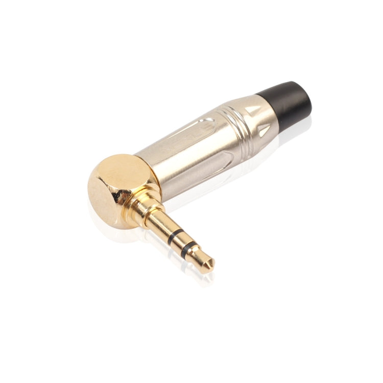 Enchufe de soldadura de cable para auriculares estéreo de 90 grados y 3,5 mm en forma de L de aleación de zinc, Zinc Alloy