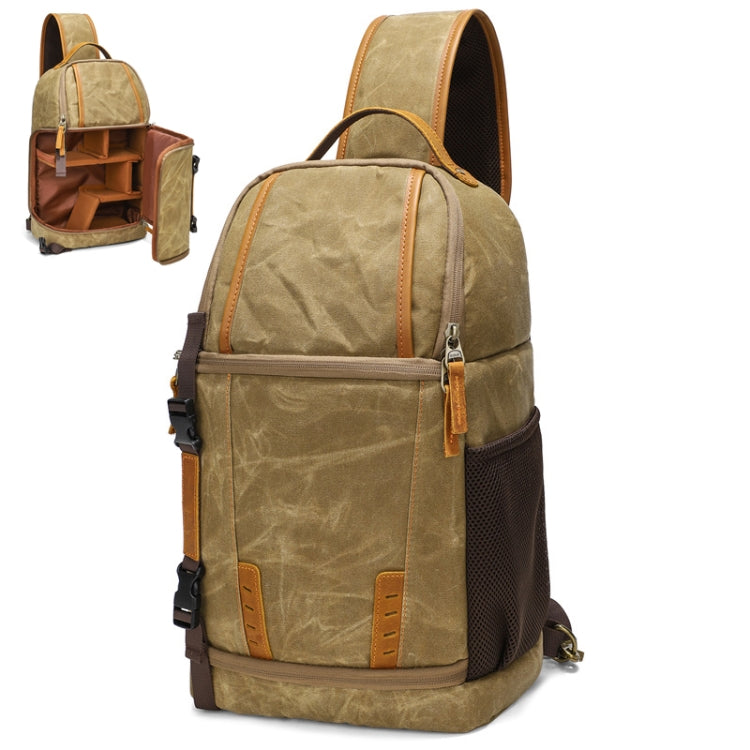 Bolso de hombro de fotografía impermeable resistente al desgaste de lona al aire libre