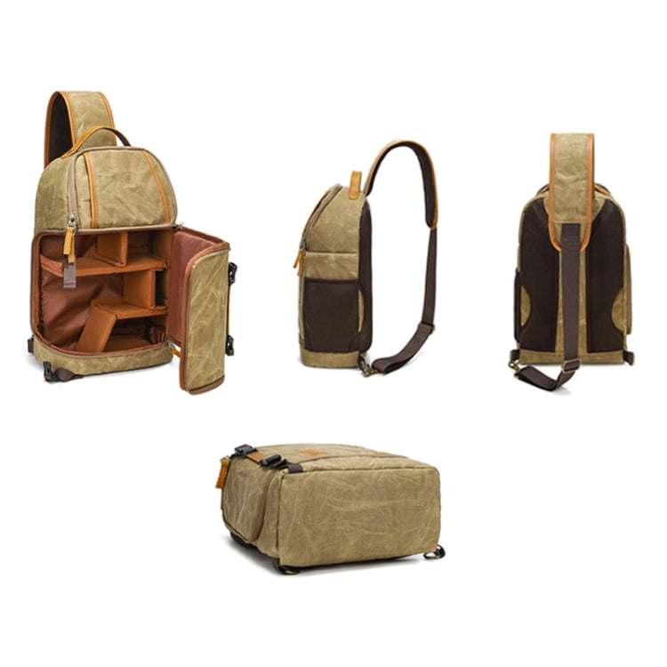 Bolso de hombro de fotografía impermeable resistente al desgaste de lona al aire libre