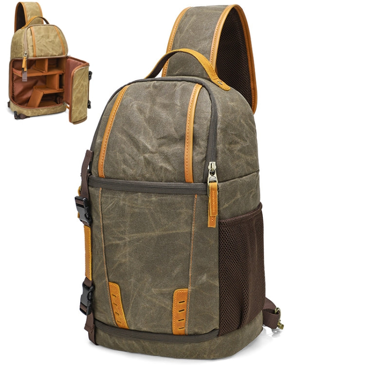 Bolso de hombro de fotografía impermeable resistente al desgaste de lona al aire libre