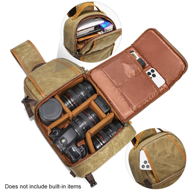Bolso de hombro de fotografía impermeable resistente al desgaste de lona al aire libre