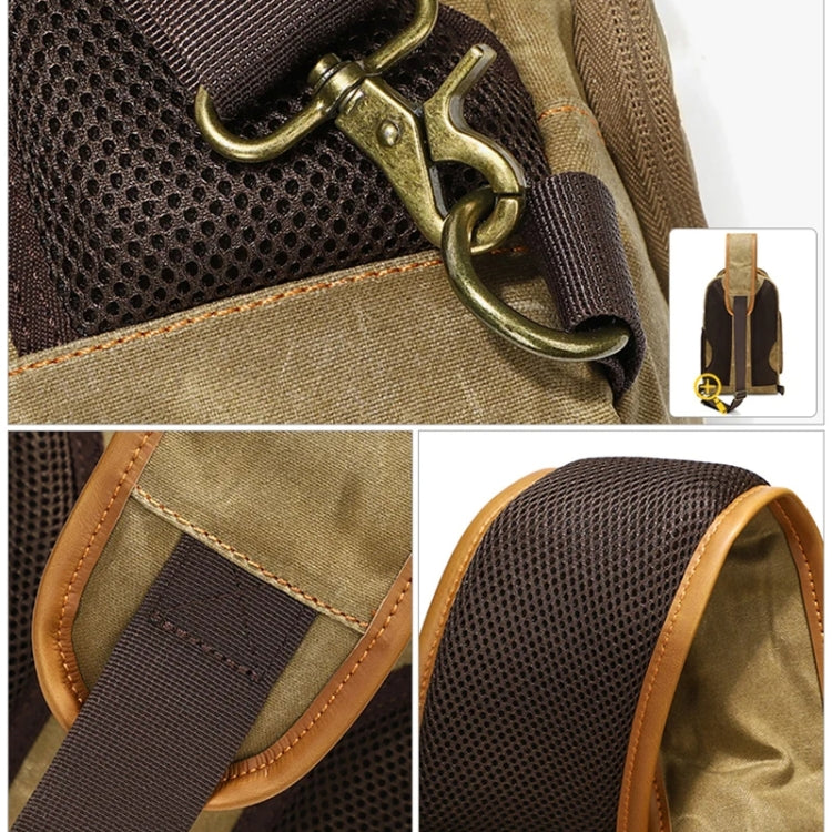 Bolso de hombro de fotografía impermeable resistente al desgaste de lona al aire libre