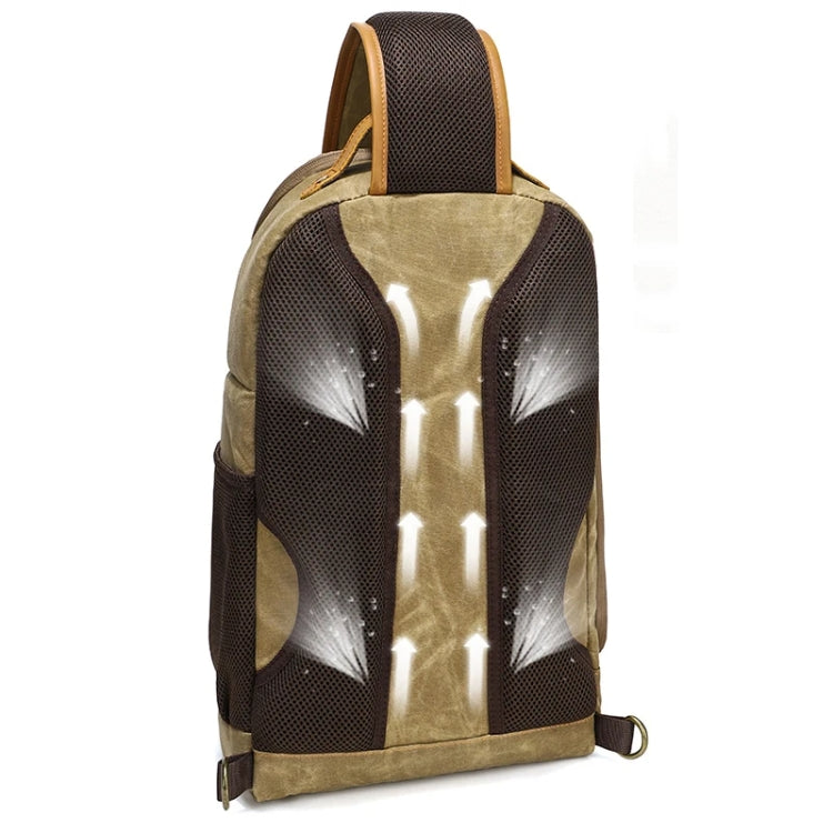 Bolso de hombro de fotografía impermeable resistente al desgaste de lona al aire libre