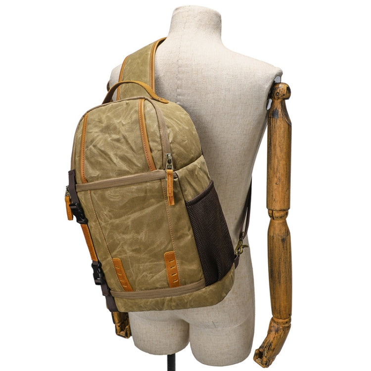Bolso de hombro de fotografía impermeable resistente al desgaste de lona al aire libre