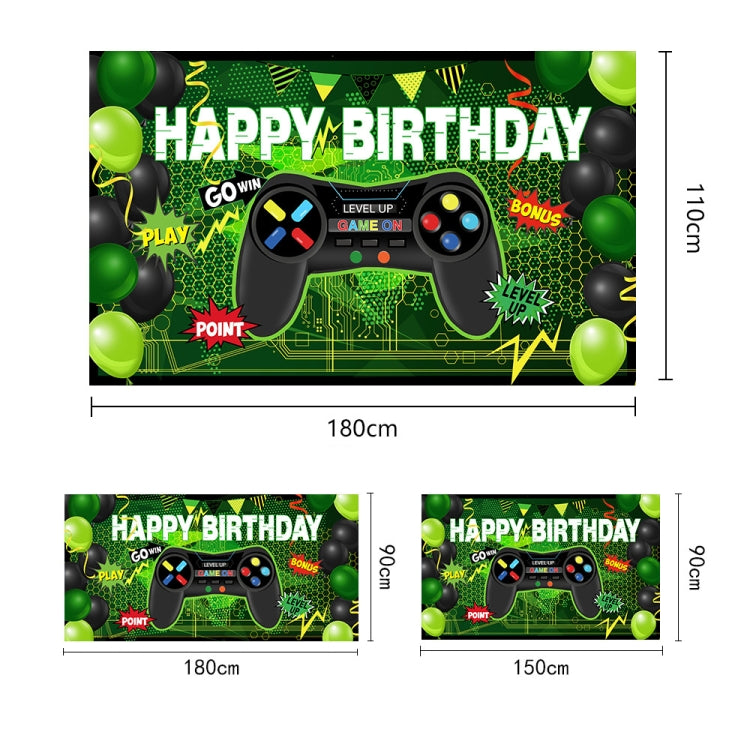 180x110cm consola de juegos tema fondo de cumpleaños decoración de fiesta de cumpleaños Banner, 2023SRB51, 2023SRB53, 2023SRB54