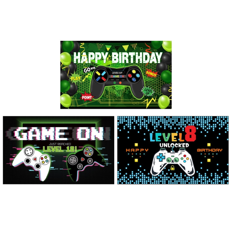180x110cm consola de juegos tema fondo de cumpleaños decoración de fiesta de cumpleaños Banner, 2023SRB51, 2023SRB53, 2023SRB54