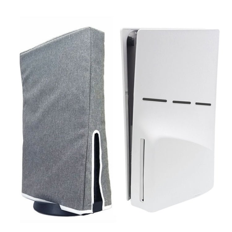 Para PS5 Slim Disc y funda protectora contra polvo de host digital, Vertical Gray, Vertical Black, Horizontal Gray, Horizontal Black