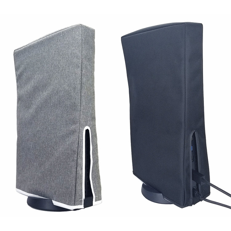 Para PS5 Slim Disc y funda protectora contra polvo de host digital, Vertical Gray, Vertical Black, Horizontal Gray, Horizontal Black