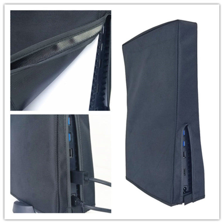 Para PS5 Slim Disc y funda protectora contra polvo de host digital, Vertical Gray, Vertical Black, Horizontal Gray, Horizontal Black