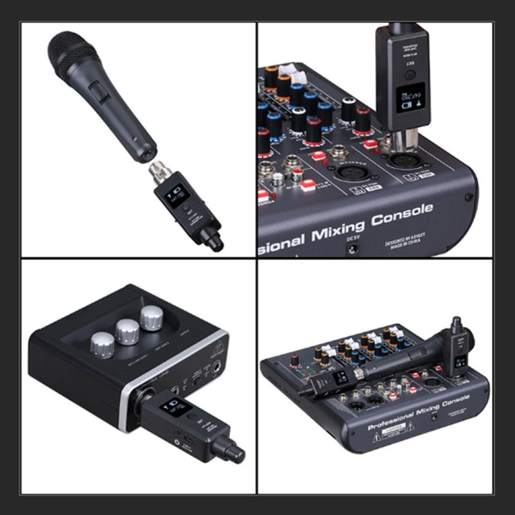 MTU-002 Sistema inalámbrico de micrófono UHF DSP Transmisor y receptor Micrófono/Línea Dos modos