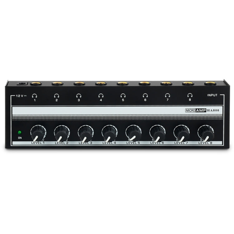 Amplificador de auriculares multicanal de monitoreo de 8 canales para estudio de grabación, enchufe de EE. UU., HA800