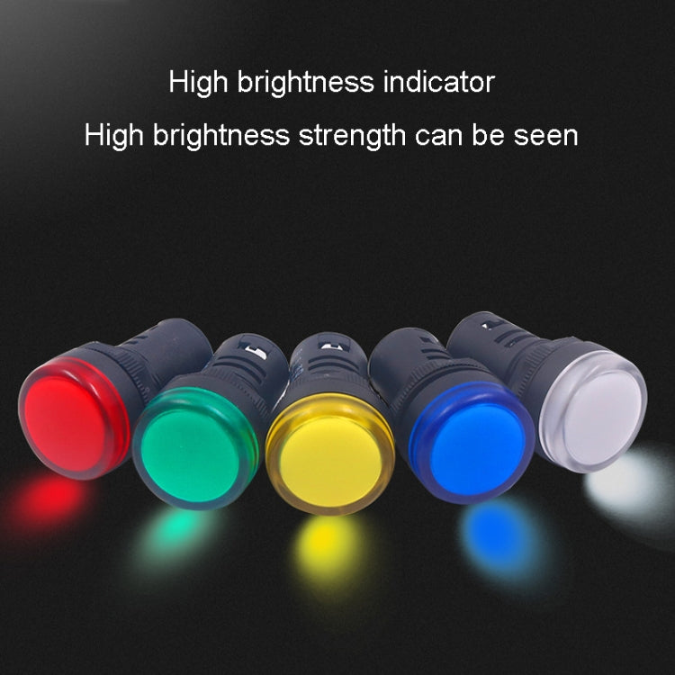 CHINT ND16-22DS Luz de señal LED Luces indicadoras AD de alimentación, 24V (Red), 24V (Green), 24V (Yellow), 220V (Red), 220V (Green), 220V (Yellow)