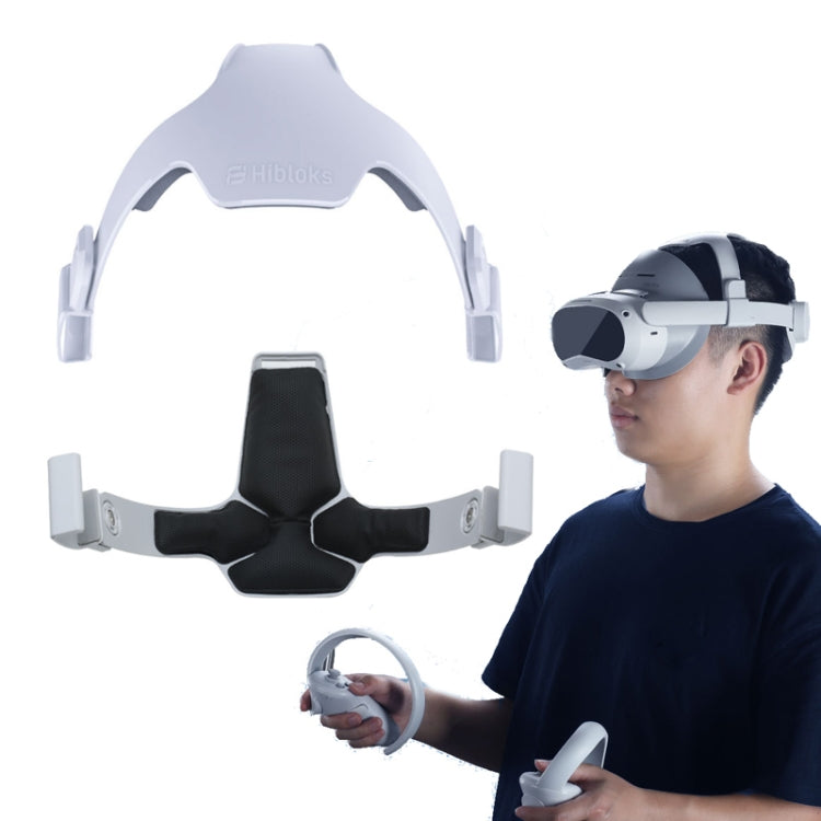 Para PICO 4 Hibloks Diadema sin presión Correa de PU de alta elasticidad Accesorios VR