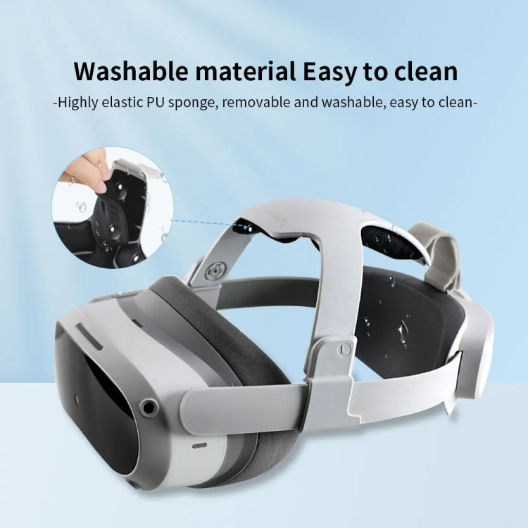 Para PICO 4 Hibloks Diadema sin presión Correa de PU de alta elasticidad Accesorios VR