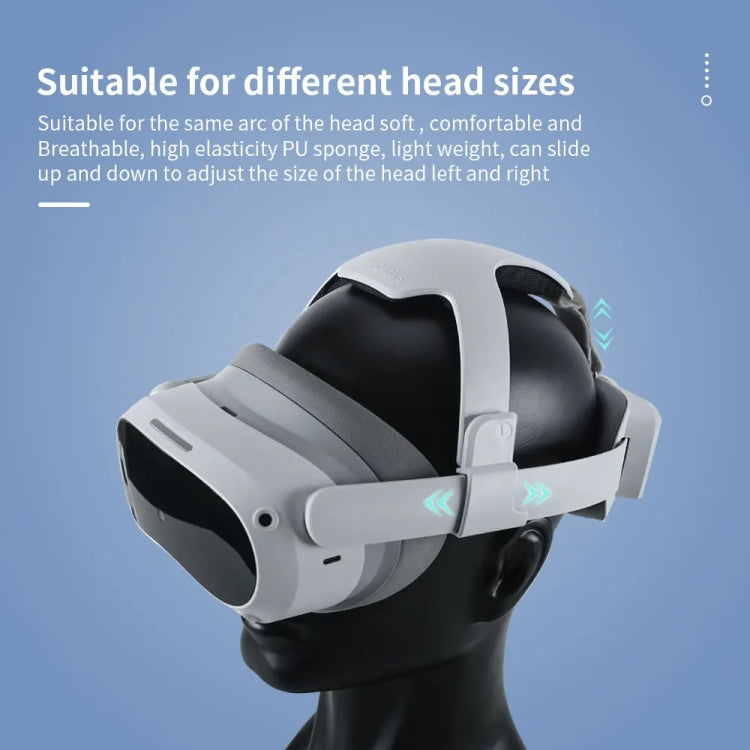 Para PICO 4 Hibloks Diadema sin presión Correa de PU de alta elasticidad Accesorios VR